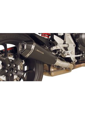 HYPERCONE Slip on (sport exhaust with connecting tube) with removable sound insert, Stainless steel black, NO (EC-) APPROVAL