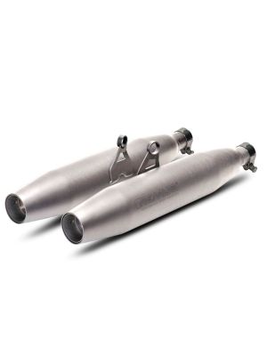 REMUS Slip On Tapered muffler Sport Exhaust Triumph Street Twin, left/right, with catalytic converter, stainless steel matt, incl. (EC-approval)