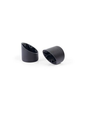 Endcap slash cut V1 (2 pcs.), Alloy black