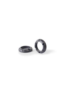 Endcap short cut V1 (2 pcs.), Alloy black