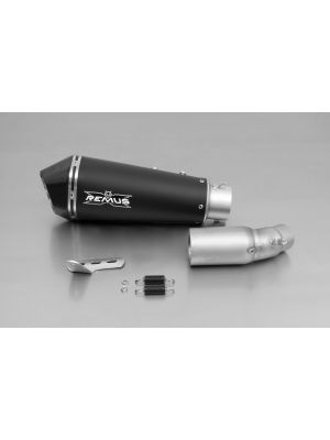 HYPERCONE, slip on (muffler with connecting tube), stainless steel black, RACE (no EEC) 