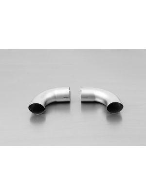 outlet tubes for A 45 AMG incl. installation kit, suitable for the original exhaust outlets