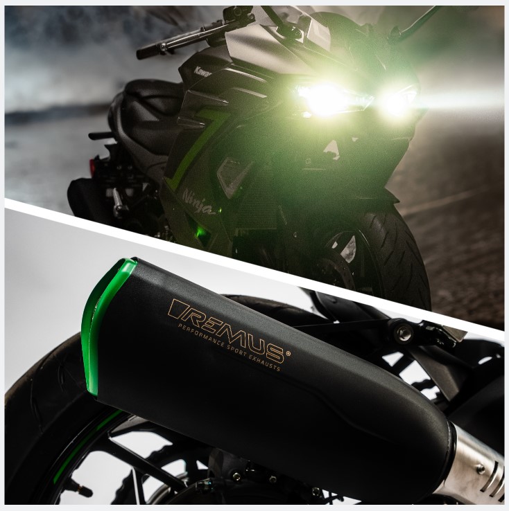 REMUS Sportauspuff für Ihre KAWASAKI Ninja 500 / Z 500 Remus