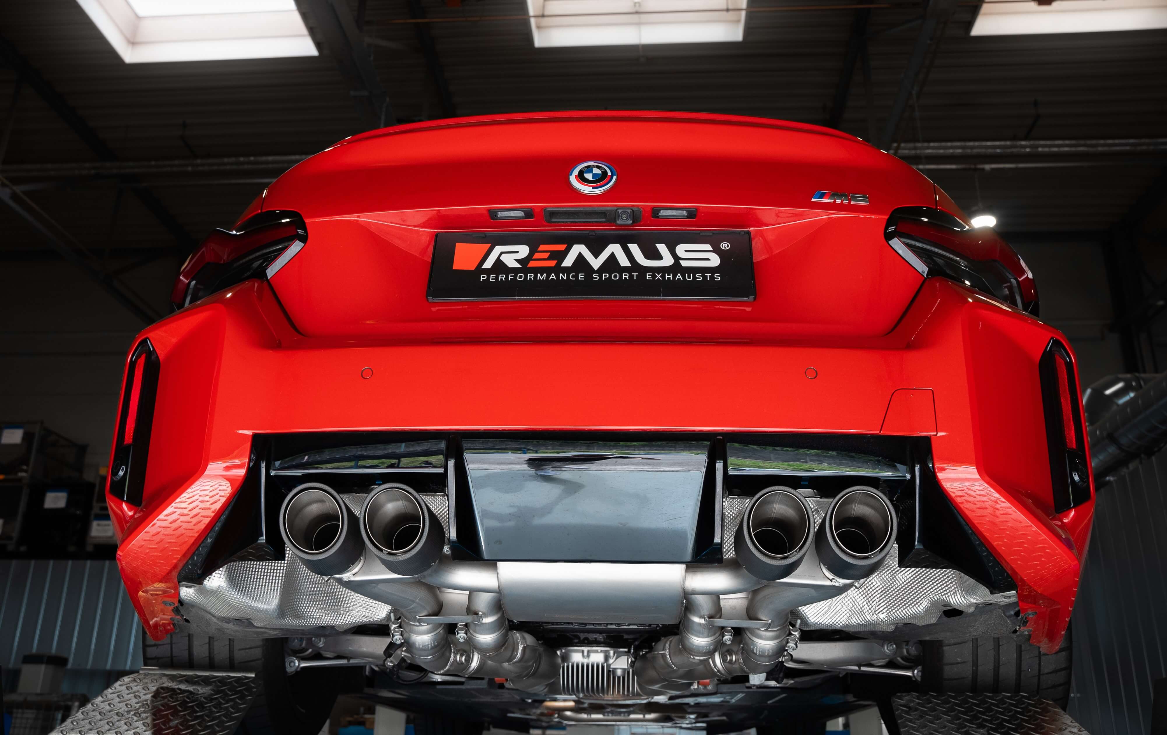 REMUS Cat-Back Sportauspuffanlage mit integrierten Klappen für BMW