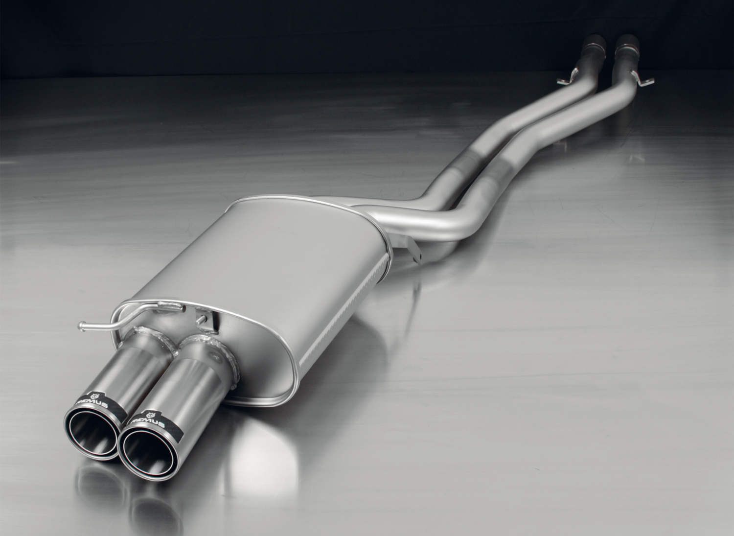 sport exhaust with 2 tail pipes Ø 84 mm Street Race