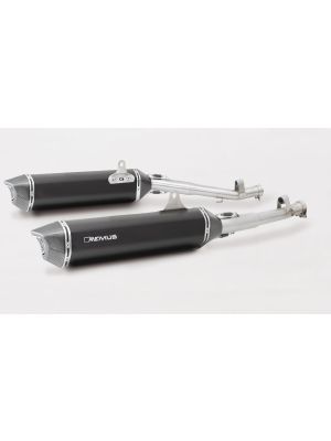 BLACK HAWK Slip on (sport exhaust), Stainless steel black, (EC-) approval