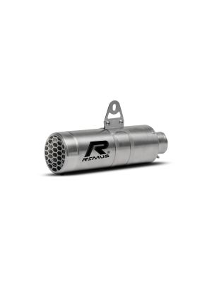Slip-On REMUS MESH (sport silencer), stainless steel brushed