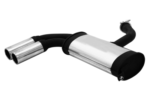 Sport exhaust for the Volkswagen Golf 6 2.0l TDI with 2 tail pipes