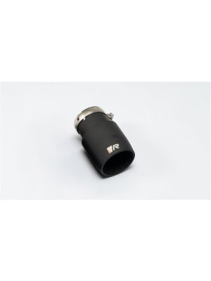 OPT GT black tail pipe Ø 102 mm, L=145 mm, titanium, black painted, with adjustable spherical clamp connection