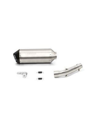 OKAMI Slip On (sport exhaust with connecting tube), Stainless steel matt, NO (EC-) APPROVAL