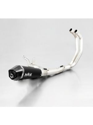 HYPERCONE, complete system (header, front muffler and rear muffler), stainless steel black, EEC, 65 mm