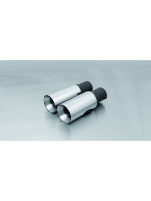 2 Diesel-tail pipes Ø 90 mm straight with emission exit downwards