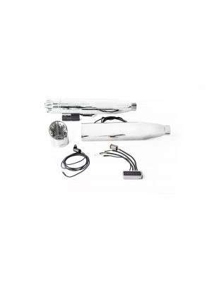 2 x CUSTOM Slip-On exhaust Ø 90 mm incl. cat., ASC – (CAN-BUS actuated sound system), stainless steel chrome, (EC-) approval