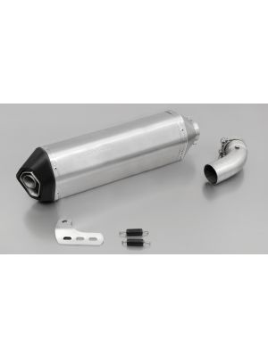 OKAMI, RACING slip on system with removable sound insert for Suzuki V-Strom 1000, titanium, without EC homologation